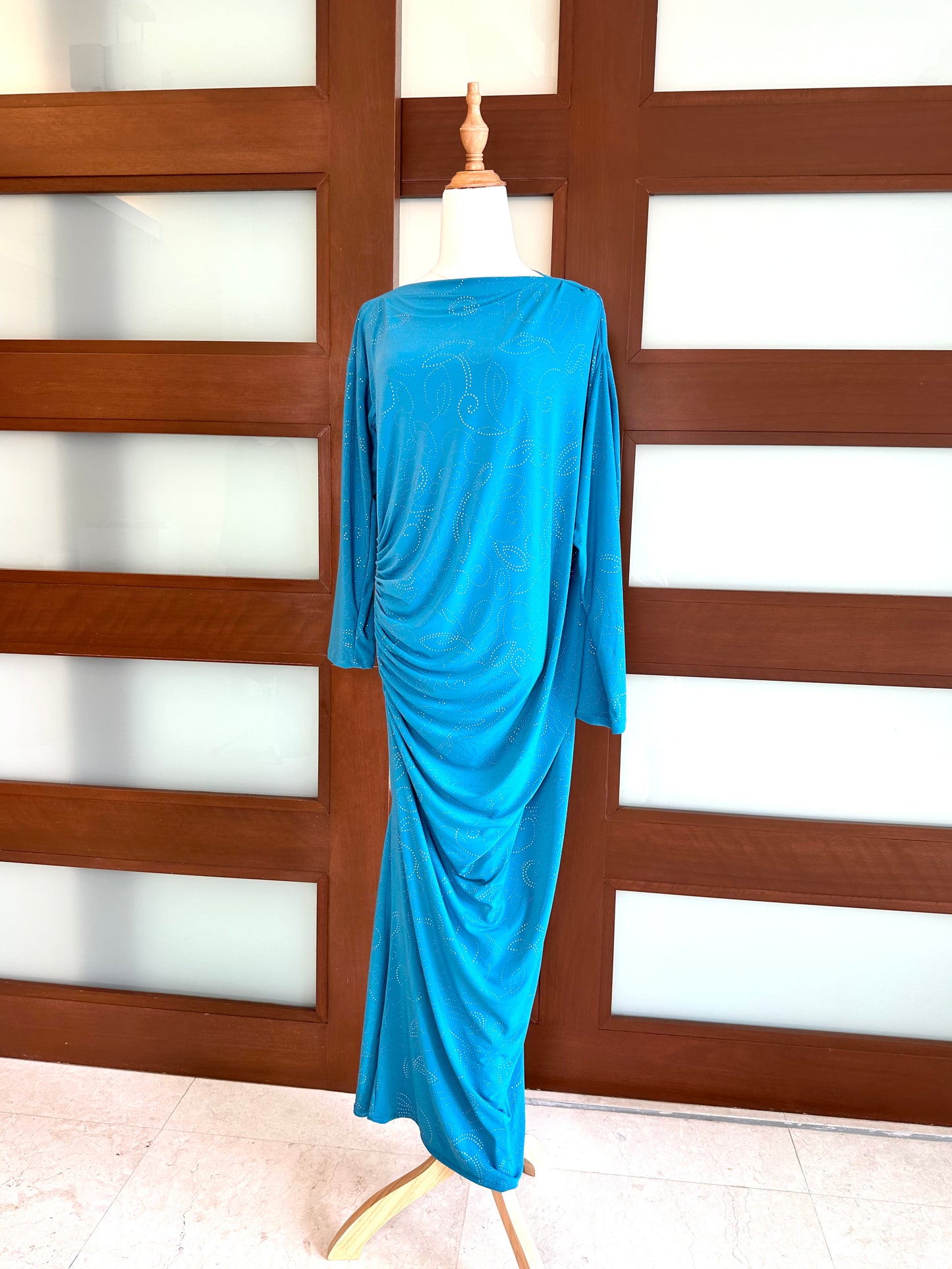 Roman Drape Dress (Long Sleeve)