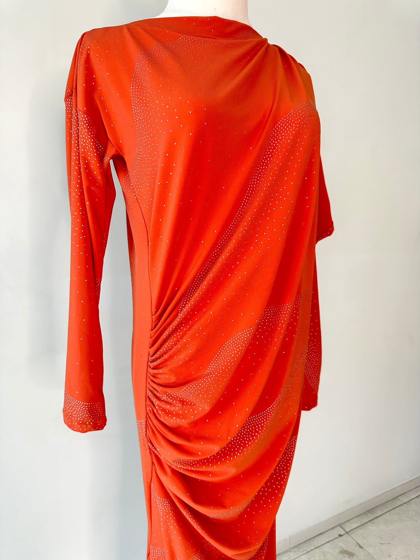 Roman Drape Dress (Long Sleeve)