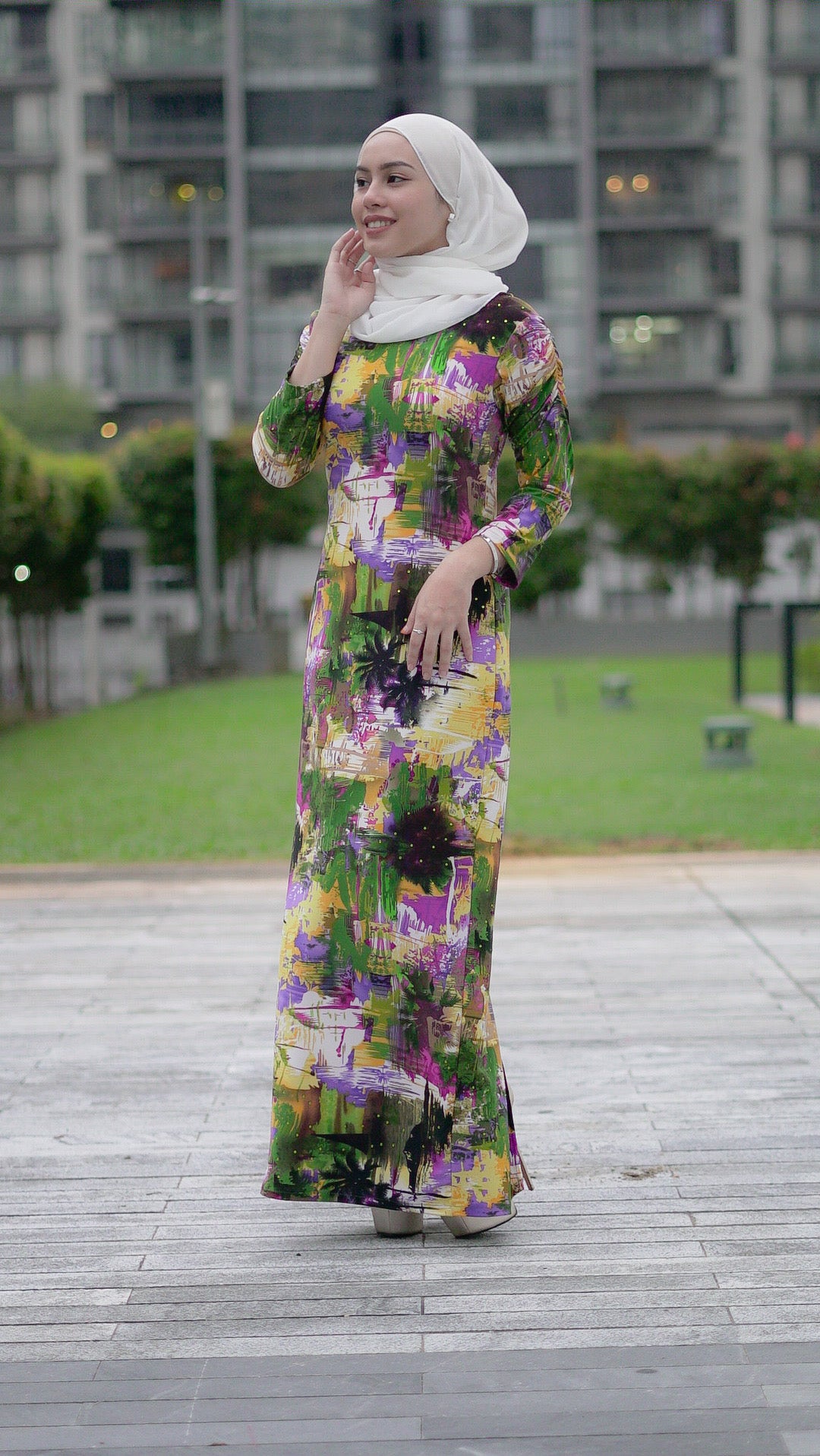 Stretchable Ironless Kurung Dress