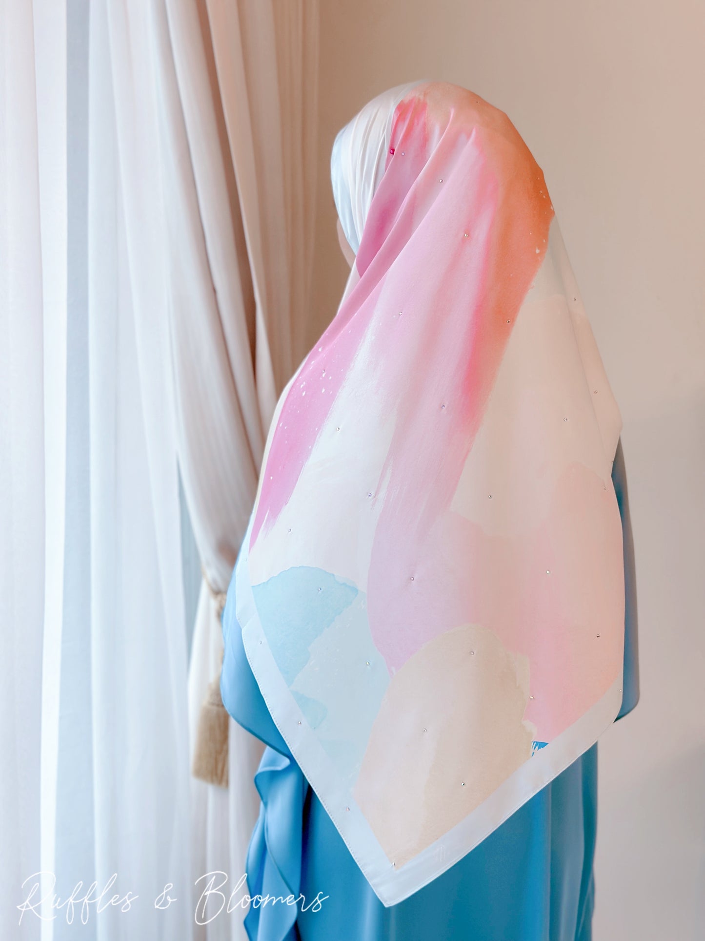 Silky Abstract Shawl