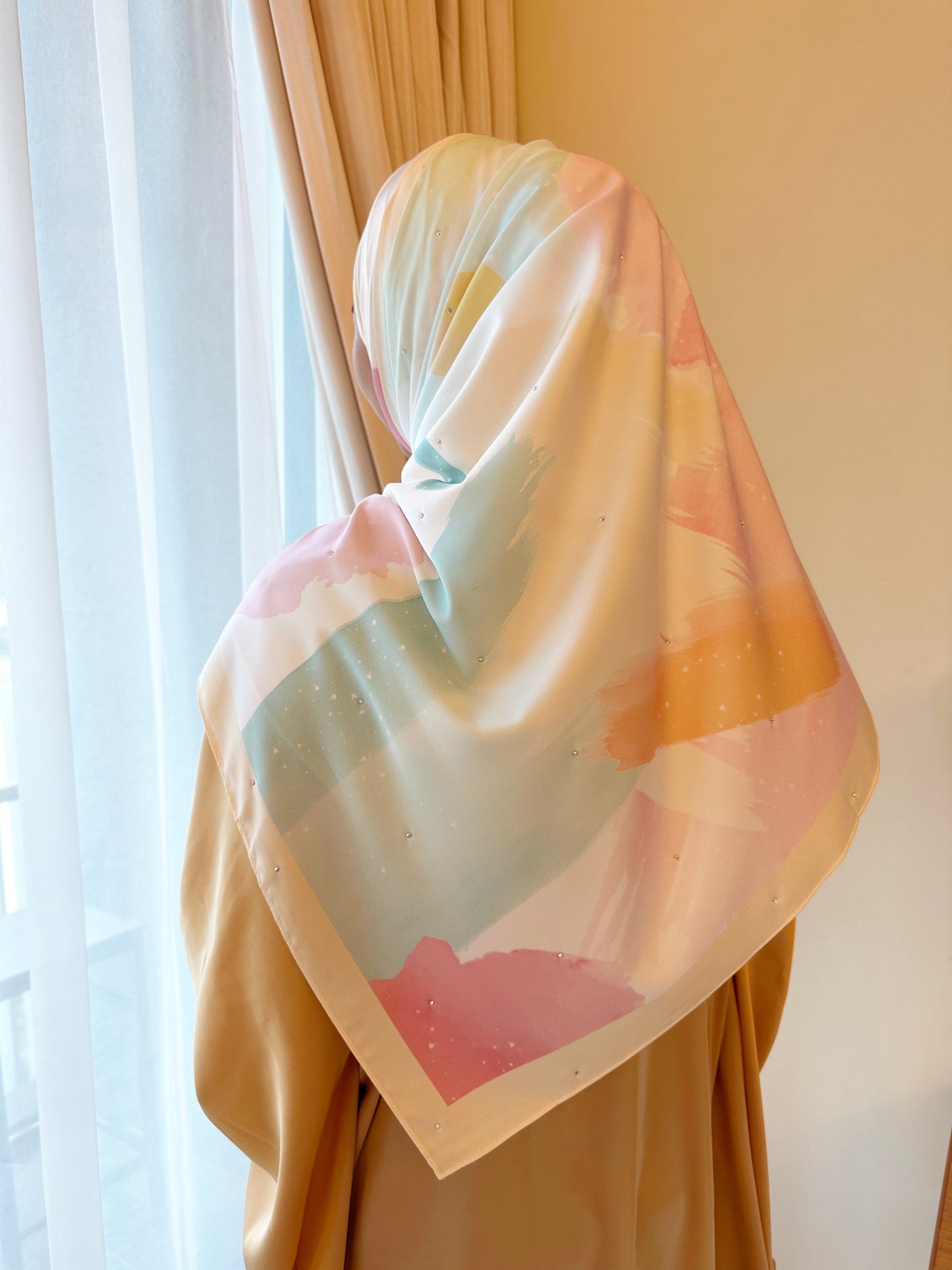 Silky Abstract Shawl