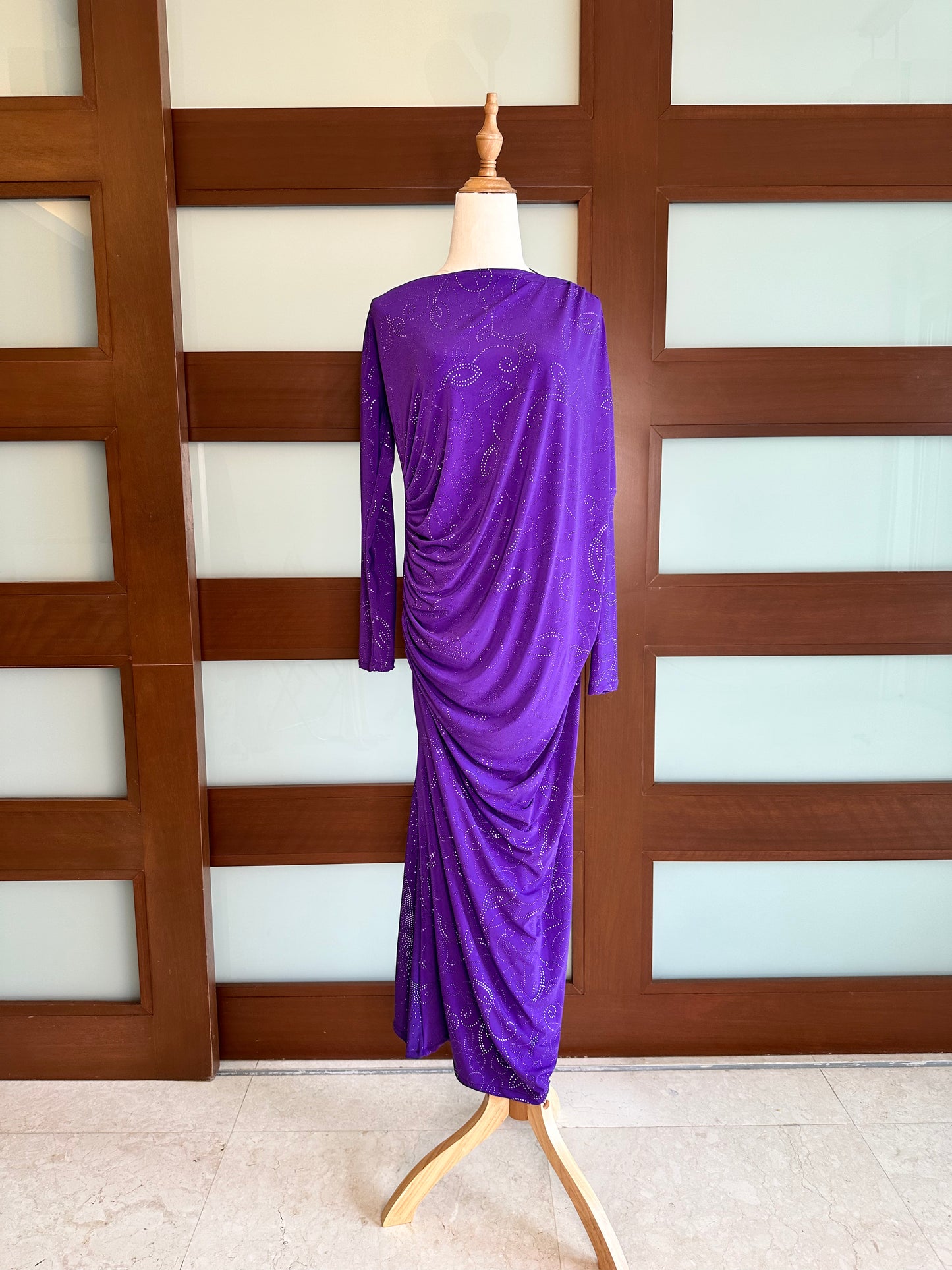 Roman Drape Dress (Long Sleeve)